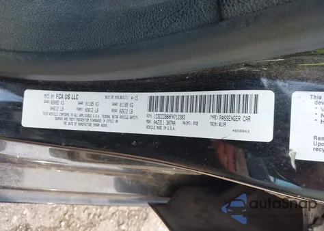 2015 Chrysler 200 S from USA, damaged, VIN 1C3CCCBB0FN712383